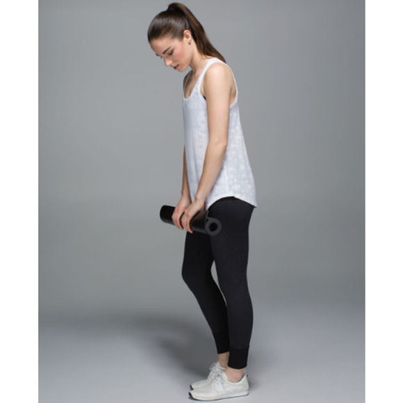 Lululemon Ebb To Street Pants High Rise Yoga Seamless Leggings Heathered Black - Picture 4 of 14